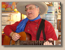 Lonesome Ron Yodeling western songs at Old Town Antiques - Mankato, Minnesota